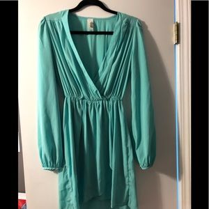 Francesca's Collections Dresses - Francesca Long Sleeve Faux Wrap Dress Francesca's Collections Dresses - Francesca Long Sleeve Faux Wrap Dress